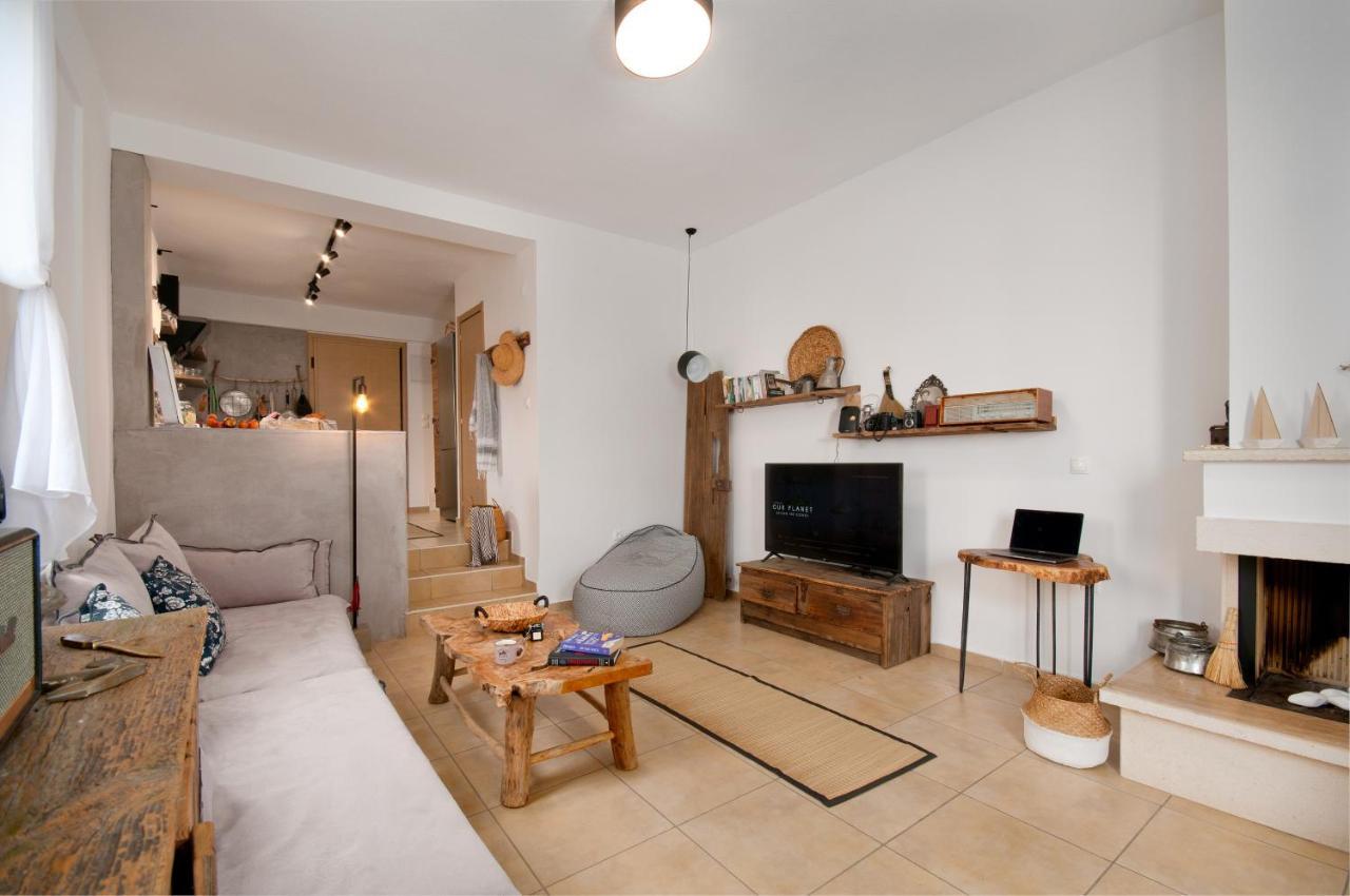 Seathon Seafront Beach Villa In Kalamitsi Luaran gambar